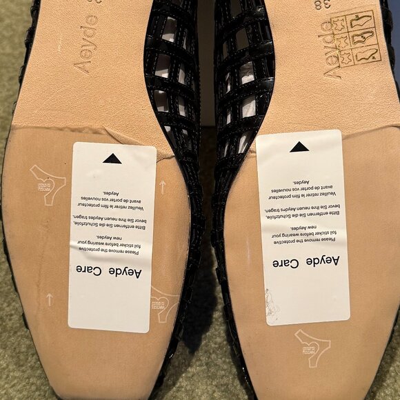 Aeyde Patenet leather woven flats - Picture 5 of 7